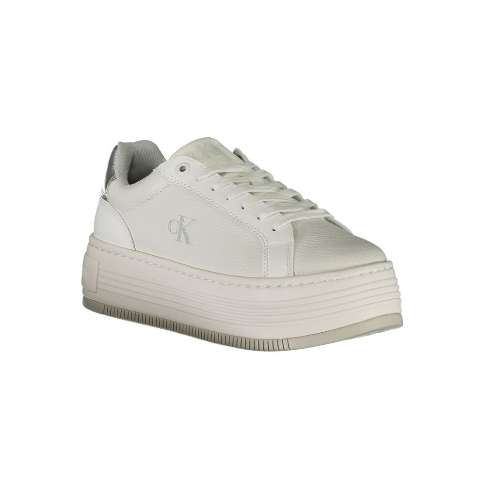 Calvin Klein Bianco Leather Women Sneaker
