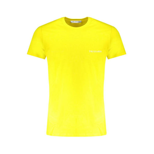 Trussardi Trussardi Yellow Cotton T-Shirt TR-30141-S 1728,67403481248,Clothing,L,M,Men,Men - Clothing,New with tags,S,T-Shirts - Men - Clothing,Trussardi,XL,XXL,Yellow