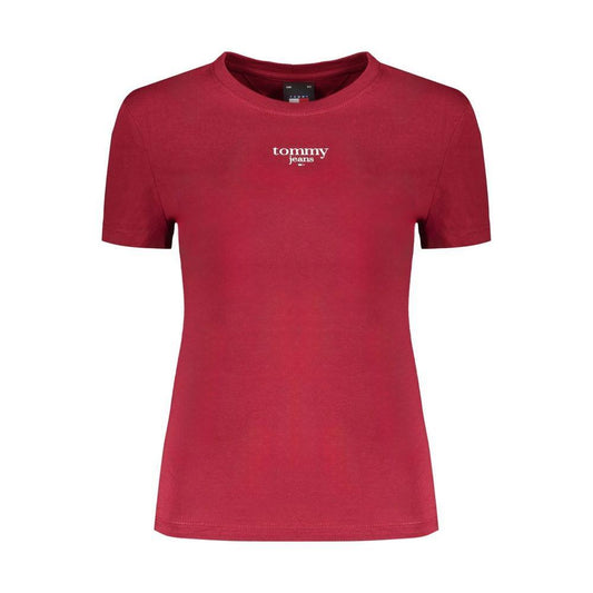 Tommy Hilfiger Red Cotton Tops & T-Shirt TO-31432-XL