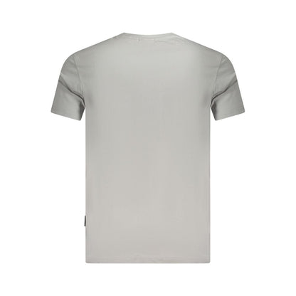 Napapijri Grigio Cotton Men T-Shirt