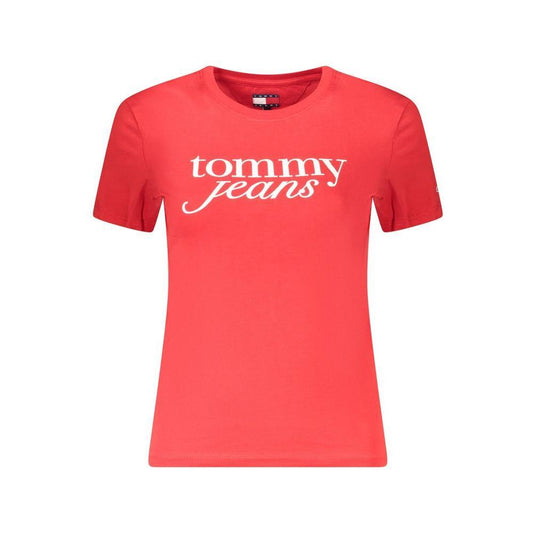 Tommy Hilfiger Red Cotton Tops & T-Shirt TO-36235-S