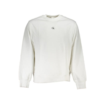 Calvin Klein White Cotton Men's Sweatshirt