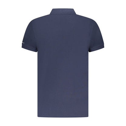 Trussardi Blu Cotton Men Polo
