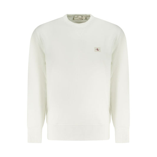 Calvin Klein White Cotton Men Sweatshirt