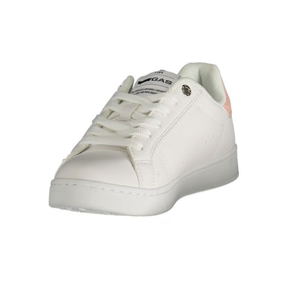 Gas White Polyester Women Sneaker