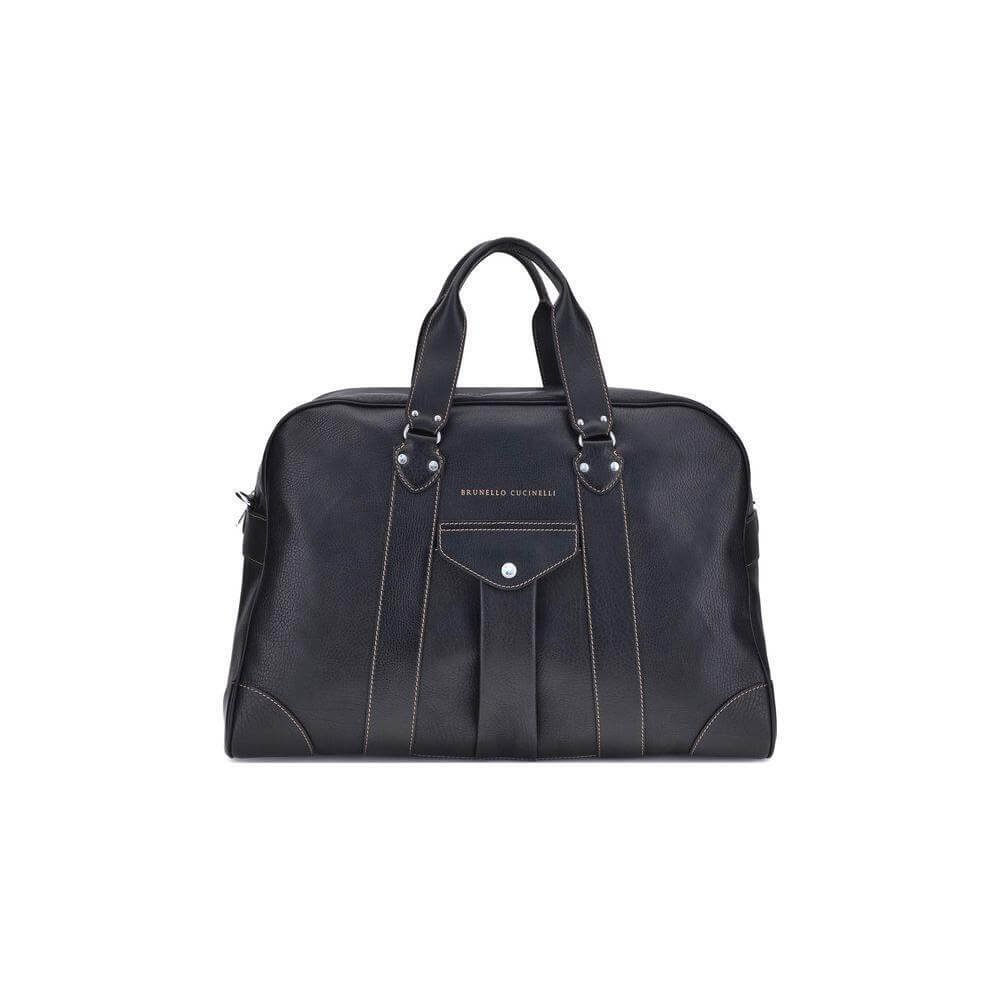 Front view with bag zipped and handles upright.