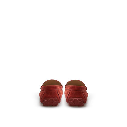 Bally Bordeaux Leather Moccassin