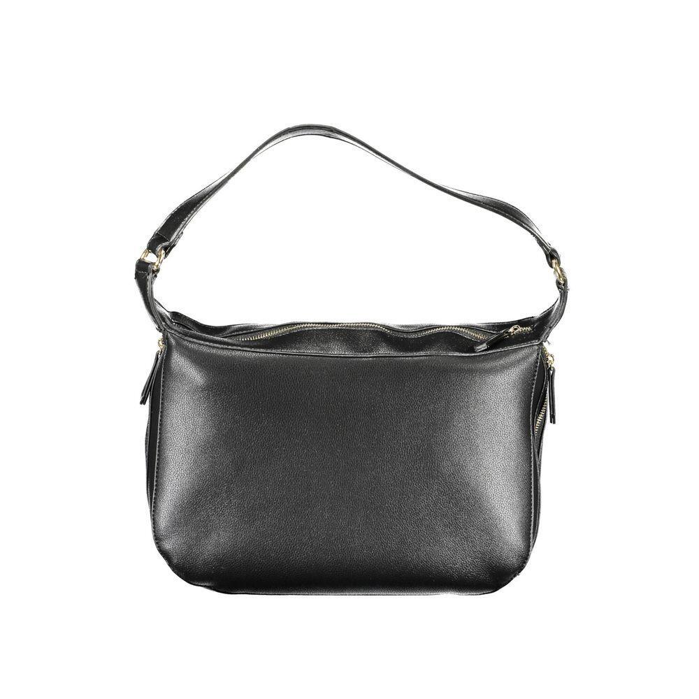 Front view with bag zipped and handles upright.