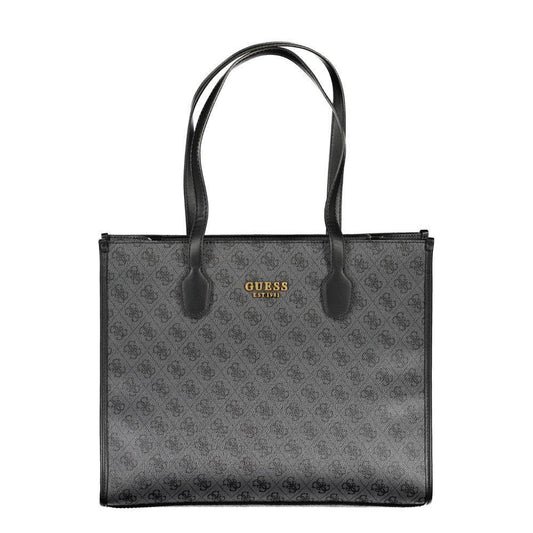Guess Jeans Black Polyethylene Handbag GU-17377