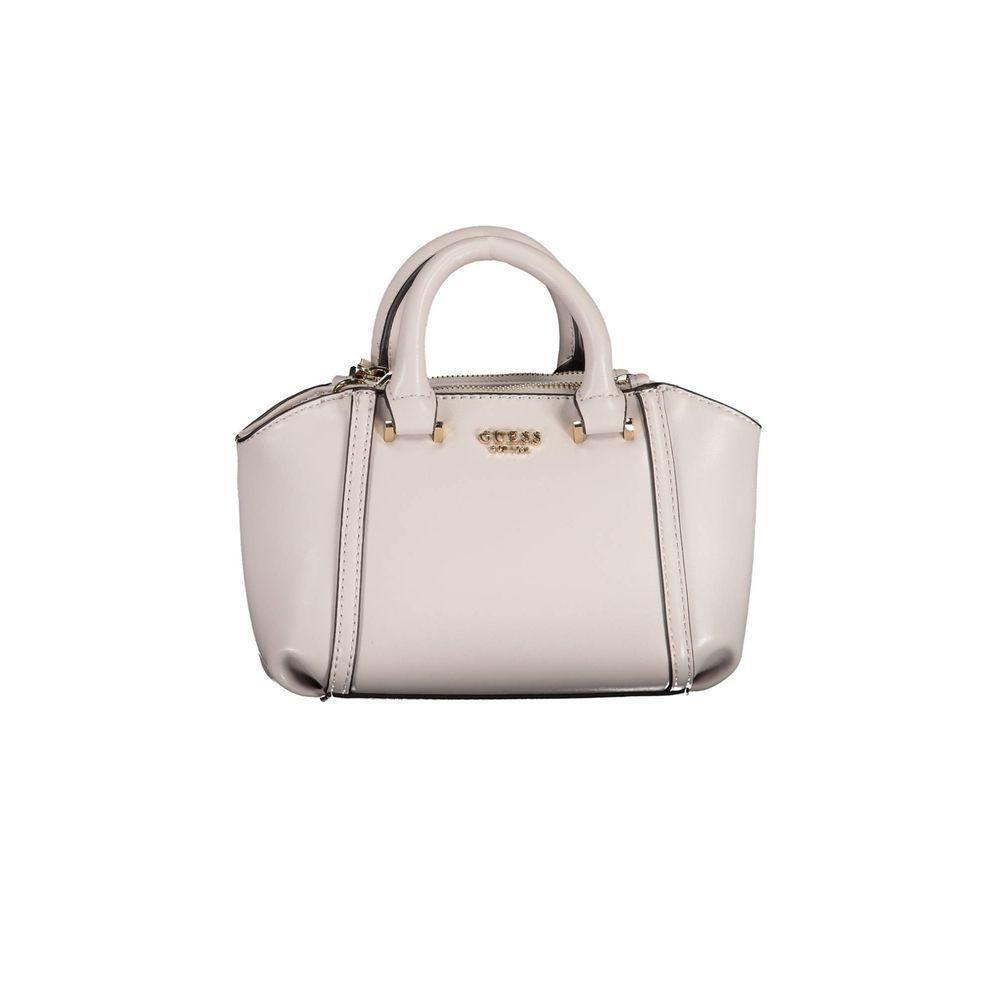 Front view with bag zipped and handles upright.
