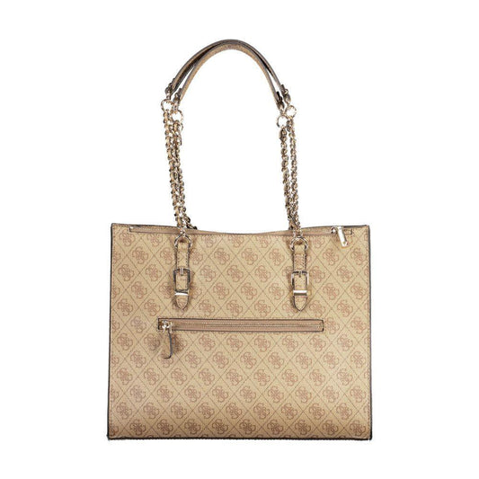 Guess Jeans Beige Polyethylene Handbag GU-18468
