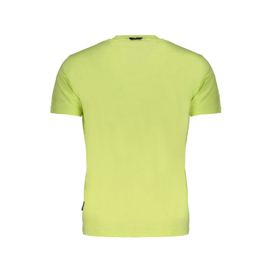 Napapijri Yellow Cotton T-Shirt NA-29531-XXL