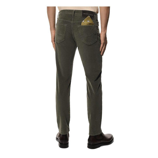 Jacob Cohen Gray Cotton Jeans & Pant