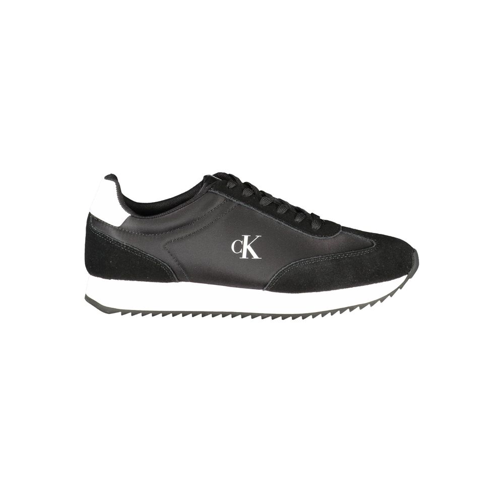 Calvin Klein Nero Leather Women Sneaker