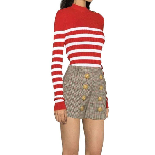 Balmain Houndstooth Shorts BA-8735236358356-36