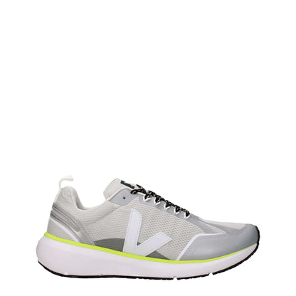 Veja Gray Fabric Athletic Sneakers