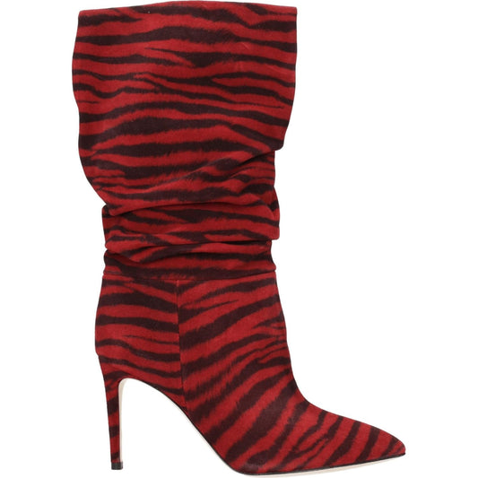 Paris Texas Red Leather Ankle Boots PA-8547255222537-EU36/US6