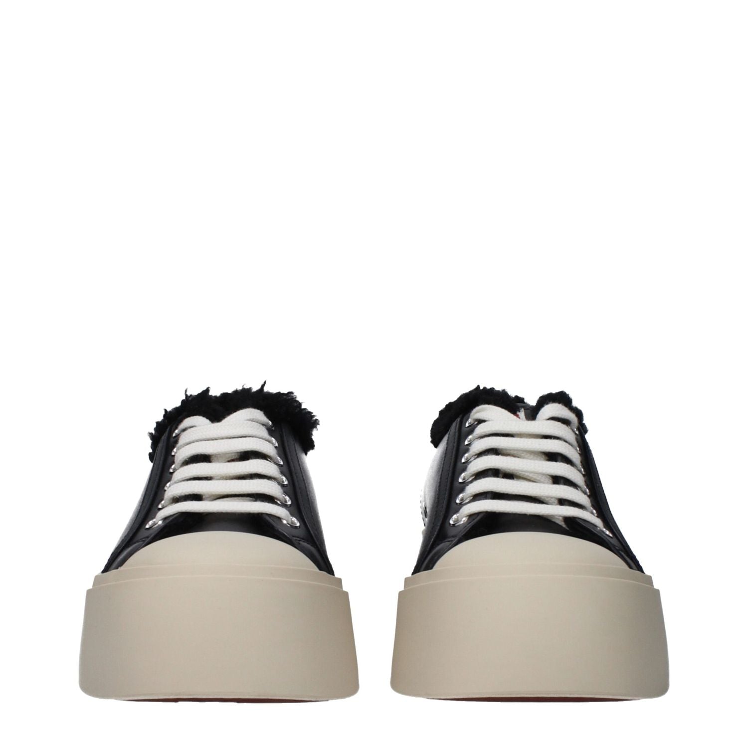 Marni Black Leather Chunky Sneakers