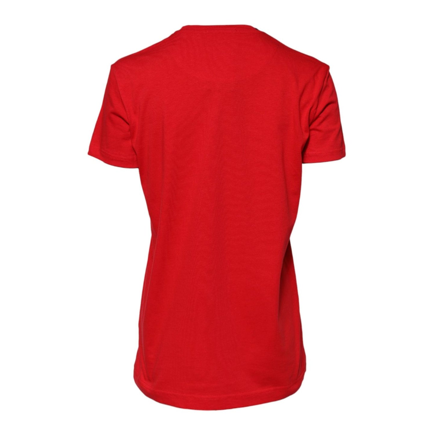 Dolce & Gabbana Red Crew Neck Short Sleeves Top T-shirt TSH90712-46
