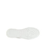Dolce & Gabbana White Pink Canvas Low Top Sneakers Shoes