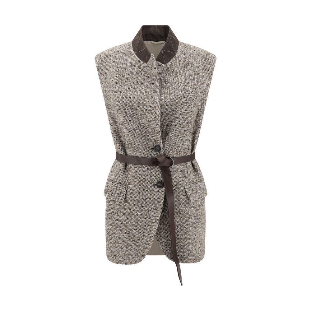 Brunello Cucinelli Wool Gilet BR-MG5307497C6286-IT40 | M