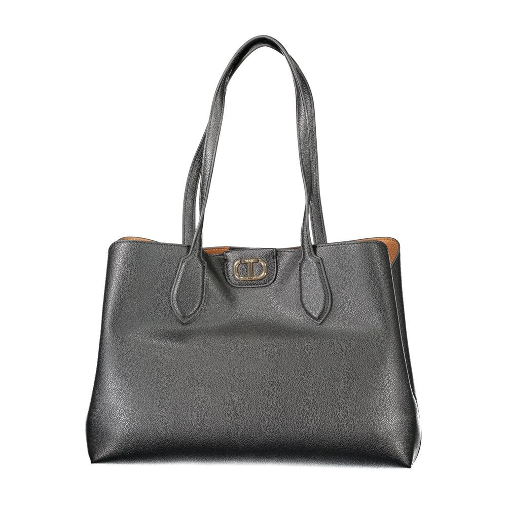 Twinset Nero Poliuretano Women Tote