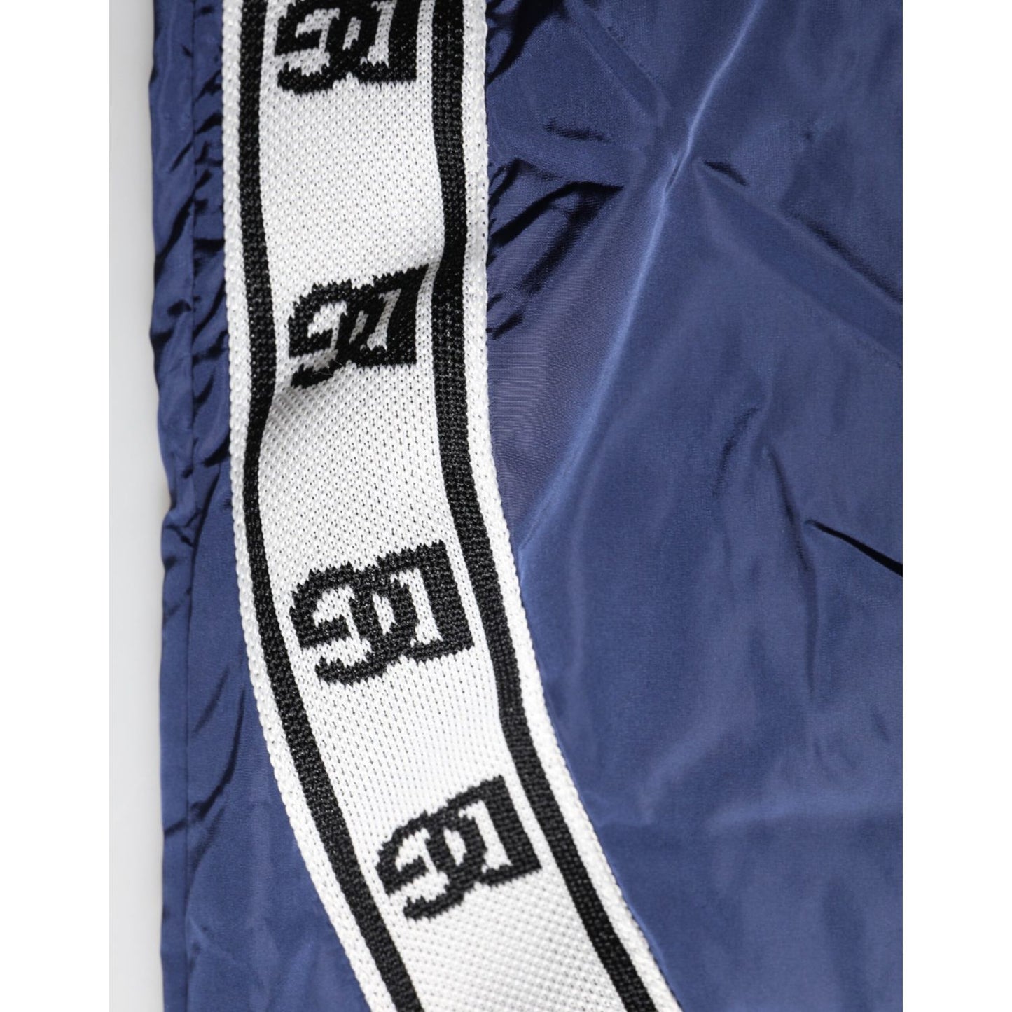 Dolce & Gabbana Blue Nylon Straight Jogger Sweatpants Pants