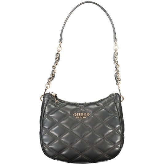 Guess Jeans Nero Poliuretano Women Handbag