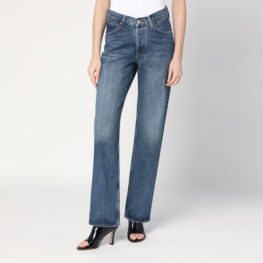 AGOLDE Blue jeans with a faded effect in blended regenerated denim A2291535/R_AGOLD-ESS_311