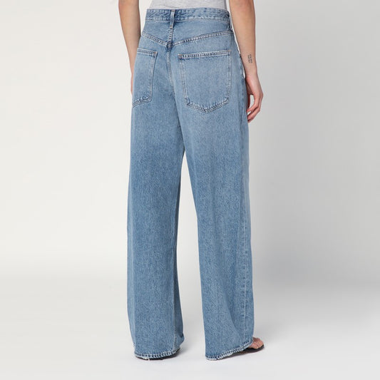 AGOLDE Wide blue Vana Fold jeans with washed effect A2411765/R_AGOLD-MANT_311