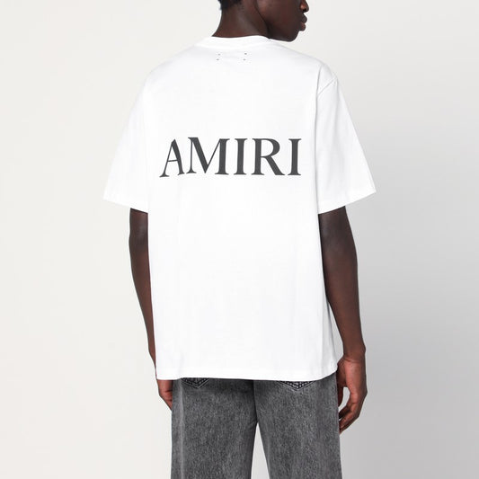 AMIRI White cotton T-shirt with logo AMJYTE1074CO/R_AMIRI-100_323