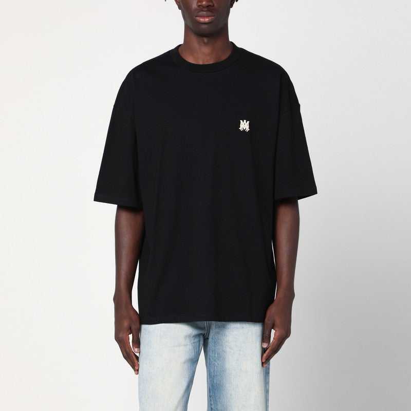 AMIRI Black cotton T-shirt with logo patch AMJYTE1233CO/R_AMIRI-001_323
