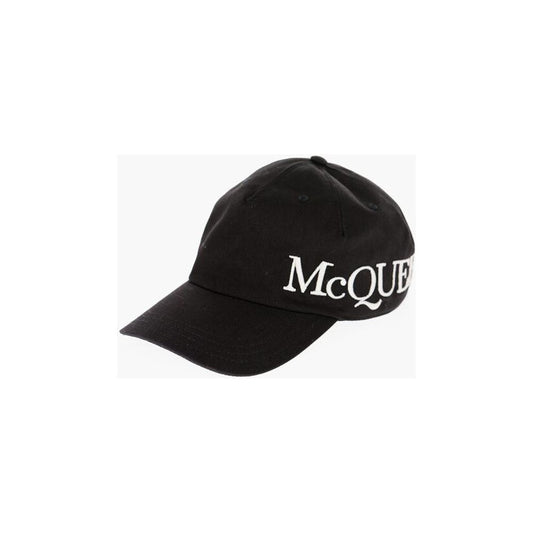 Alexander McQueen Alexander McQueen Solid Color Cap with Embroidered Logo AL-P565531-M 1728,74866327712,Accessories,Alexander McQueen,Black,Hats & Caps - Men - Accessories,L,M,Men,Men - Accessories,New with tags