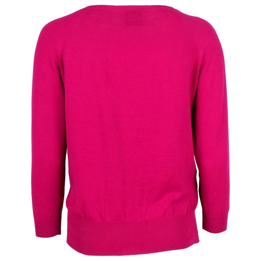 Alpha Studio Alpha Studio Fuchsia Cotton Sweater AL-12970-IT38|XS 1728,67346170016,Alpha Studio,Fuchsia,IT38|XS,IT40|S,IT42|M,IT44|L,IT46 | L,New with tags,Sweaters - Women - Clothing,Women