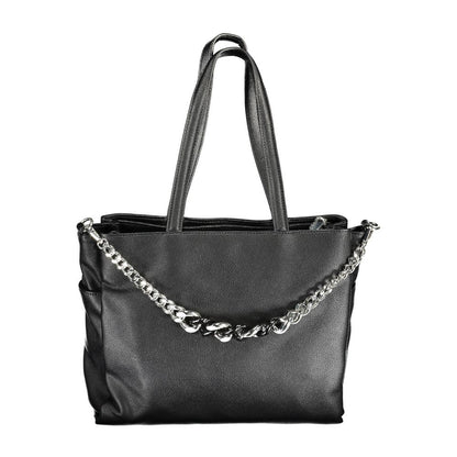 BYBLOS Black Polyurethane Women's Handbag