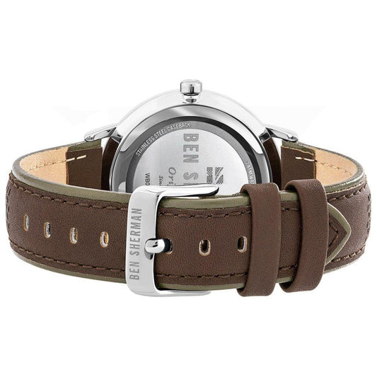 Ben Sherman Ben Sherman Brown Leather Watch BSWB038TAC 1728,Ben Sherman,Brown,Men,New with tags,Watches for Men - Watches