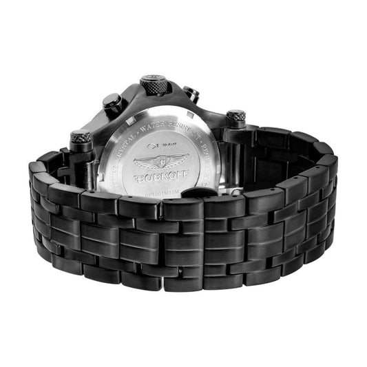 Bobroff Bobroff Black Stainless Steel Watch BOBF1001M21MAC 1728,Black,Bobroff,Men,New with tags,Watches for Men - Watches