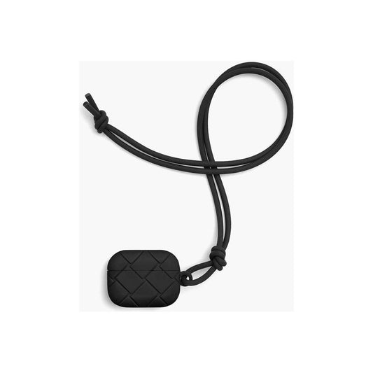 Bottega Veneta Bottega Veneta Braided Pattern Neck 3GEN Ipods Holder BOP629120GD 1728,74866327712,Black,Bottega Veneta,Jewelry,Men,Men - Jewelry,New with tags,Other - Men - Jewelry
