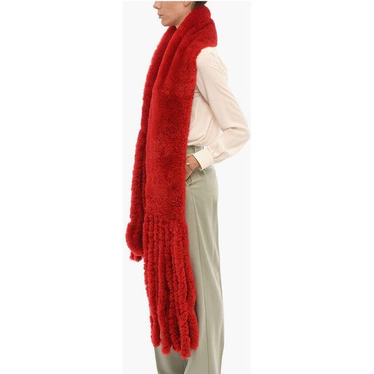 Bottega Veneta Bottega Veneta Fringed Shearling Scarf BOP542749GD 1728,74866327712,Accessories,Bottega Veneta,New with tags,Red,Scarves - Women - Accessories,Women,Women - Accessories