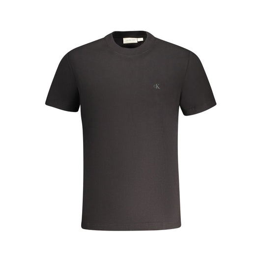 Calvin Klein Calvin Klein Black Cotton T-Shirt 1728,67403481248,Black,Calvin Klein,Clothing,Men,Men - Clothing,New with tags,T-Shirts - Men - Clothing,XL CA-34427-XL