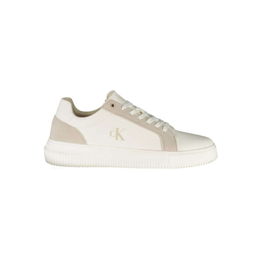 Calvin Klein-Calvin Klein White Leather Men Sneaker-1728,67403481248,Calvin Klein,EU40/US7,EU41/US8,EU42/US9,EU43/US10,EU44/US11,EU45/US12,Men,Men - Shoes,New with tags,Shoes,Sneakers - Men - Shoes,White-CA-36776-EU40/US7