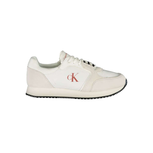 Calvin Klein-Calvin Klein White Leather Men Sneaker-1728,67403481248,Calvin Klein,EU40/US7,EU41/US8,EU42/US9,EU43/US10,EU44/US11,EU45/US12,Men,Men - Shoes,New with tags,Shoes,Sneakers - Men - Shoes,White-CA-36778-EU40/US7