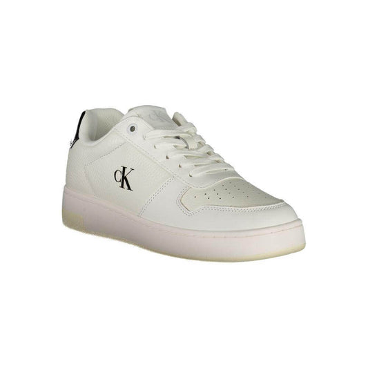Calvin Klein-Calvin Klein White Leather Women Sneaker-1728,67403481248,Calvin Klein,EU36/US6,EU37/US7,EU38/US8,EU39/US9,EU40/US10,EU41/US11,New with tags,Shoes,Sneakers - Women - Shoes,White,Women,Women - Shoes-CA-36786-EU36/US6