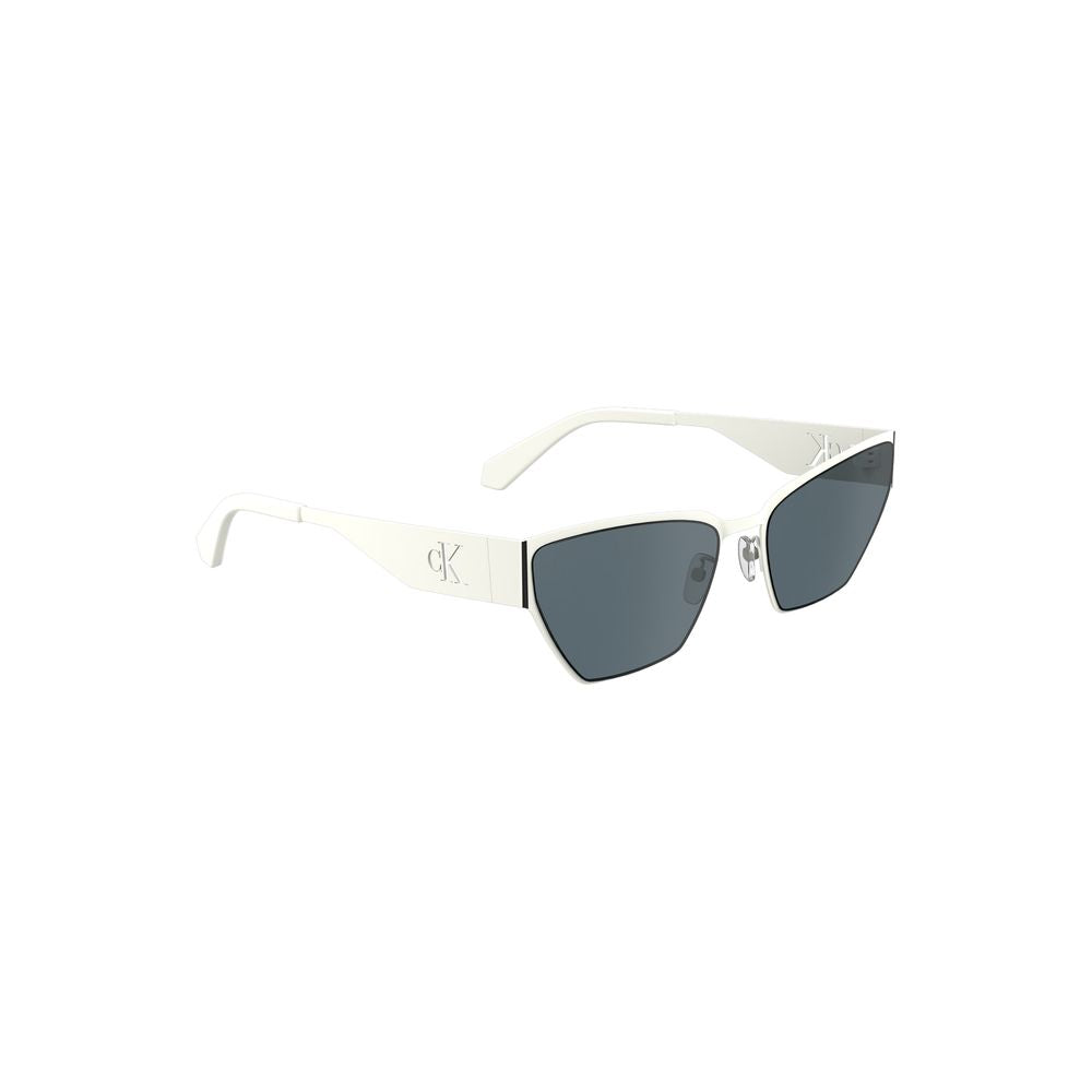 Calvin Klein White Metal Women Sunglass