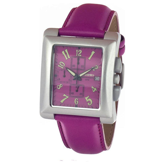 Chronotech Chronotech Purple Leather Watch CHCT735708AC 1728,Chronotech,Men,New with tags,Purple,Watches for Men - Watches