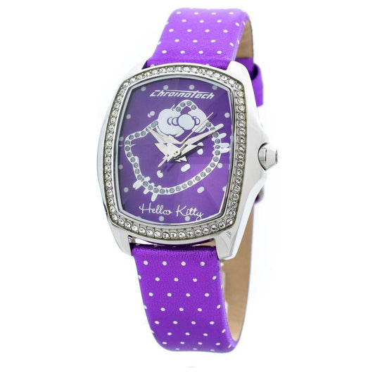 Chronotech Chronotech Purple Leather Watch CHCT7896LS43AC 1728,Chronotech,New with tags,Purple,Watches for Women - Watches,Women