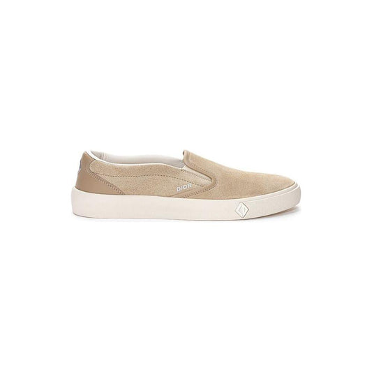 Dior Beige Leather Sneaker Dior Light Gray