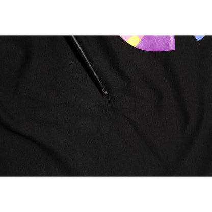 Dolce & Gabbana Black Logo Print Cotton Crew Neck T-shirt