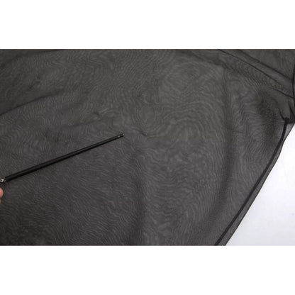 Dolce & Gabbana Black Mesh Turtleneck Sheer Blouse Top