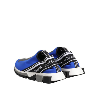 Dolce & Gabbana Blue Logo Low Top Sorrento Sneakers Shoes